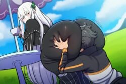 1boy 1girls 2d absurd_res ai_generated ai_virelune alluring alternate_ass_size alternate_thighs_size ass ass_bigger_than_body ass_bigger_than_head ass_bigger_than_torso ass_cheeks ass_focus ass_grab ass_jiggle assertive_female back_view backboob beautiful beautiful_females beautiful_women bend bending bending_forward bending_over big_ass big_butt big_hips big_thighs black_clothing black_dress body_made_for_cock bottom_heavy bottomheavy breasts bubble_butt bursting_breasts busty butt_focus buttock buttocks closed_mouth clothed clothing cloud coat collared_dress colossal_ass curvaceous curvaceous_body curvaceous_female curvaceous_figure curves curvy curvy_body curvy_female curvy_figure curvy_hips curvy_lady curvy_woman detailed detailed_image digging_up_in_they_ass dress dummy_thicc dummythicc echidna_(re:zero) enormous_breasts enormous_thighs excited excited_female excited_for_sex exposed_ass exposed_butt exposed_thighs eye_contact eyelashes face_in_ass fat_ass fat_thighs feet_out_of_frame female female_focus female_only feminine feminine_body feminine_pose flashing focus_on_thighs foot_out_of_frame full_body fully_clothed gentle gentle_face gentle_mommy gentle_smile giant_ass giant_breasts giant_butt giant_buttocks giant_hips giant_thighs gigantic_ass gigantic_breasts gigantic_butt gigantic_thighs grabbing_ass heavenly_ass heavenly_body heavenly_butt heavenly_thighs hi_res high_quality high_resolution highres hips_wider_than_shoulders huge_ass huge_breasts huge_butt huge_hips huge_thigh huge_thighs hyper_ass hyper_butt hyper_thighs inviting inviting_to_sex large_ass large_breasts large_butt large_thighs legs_together light light-skinned_female light_skin light_smile long_hair long_legs long_sleeves looking_at_viewer looking_back looking_back_at_viewer loving_smile majestic massive_ass massive_booty massive_breasts massive_butt massive_thighs mature mature_female mature_woman naked_under_clothes narrow_waist natsuki_subaru naughty_face outdoors perfect_body perspective_from_below phat_ass plump plump_ass presenting presenting_ass presenting_body presenting_breasts presenting_butt presenting_thighs pretty_face purple_eyes re:zero_kara_hajimeru_isekai_seikatsu round_ass round_butt seductive seductive_ass seductive_body seductive_eyes seductive_look seductive_pose seductive_smile seductive_stare seductive_woman see-through_curves sexy sexy_body sexy_female sexy_figure sexy_lady sexy_pose shiny shiny_ass shiny_body shiny_butt shiny_skin showing_ass showing_off_ass side_view sky slut slutty_body slutty_female slutty_pose small_waist smile smiling_at_viewer smooth smooth_ass smooth_butt smooth_skin smooth_thighs soft_ass solo solo_female solo_focus standing tease teasing teasing_viewer teasing_with_ass teasing_with_breast teasing_with_butt teasing_with_thighs thicc thicc_ass thicc_thighs thick thick_ass thick_body thick_butt thick_female thick_figure thick_thighs thighs thighs_bigger_than_body thighs_bigger_than_head thighs_bigger_than_torso thighs_focus thunder_thighs venus_body very_detailed visible_curves voluptous voluptuous voluptuous_body voluptuous_female waist white_eyebrows white_eyelashes white_hair wide_hips window wobble wobbling_ass wobbling_butt