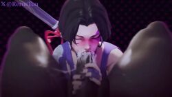 1boy 1girls 3d 3d_model animated choking choking_on_cock cum cum_in_mouth cum_inside cum_on_face cum_on_penis dark-skinned_male dark_skin deepthroat fellatio holding_penis interracial marvel marvel_comics marvel_rivals psylocke psylocke_(sai) psylocke_(sai)_(vengeance) rerustou sound swallowing tagme video x-men