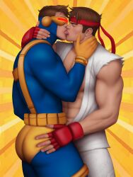 cyclops (x-men) from capcom by drawnpr0n