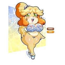 isabelle (animal crossing) from animal crossing by raccoon sama