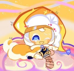 cookie_run cookie_run_ovenbreak dreamweaver_cookie gay lorennsfw size_difference stomach_bulge