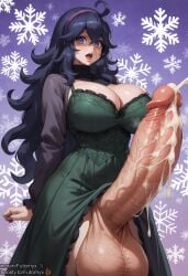 1futa ai_generated balls ballsack boosty boosty_username cum dickgirl futanari futornyx hex_maniac hi_res high_resolution highres huge_balls huge_cock huge_cock large_testicles lingerie pokemon simple_background snowflake solo tagme thick_thighs twitter_username veiny_penis wide_hips