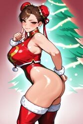 ai_generated big_ass big_breasts blush bubble_ass bubble_butt capcom chun-li hi_res high_resolution highres human looking_at_viewer medium_shot milf mirageart nipples ribbon ribbons soles street_fighter street_fighter_6 street_fighter_iv street_fighter_v sweat sweating tagme thick_thighs