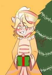 abel_(hazbin_hotel) christmas gift gift_box