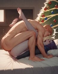 1boy 1girls ai_generated bottomless boy_on_top christmas christmas_tree cum_in_pussy dc dc_comics defeated_heroine domination gem mating_press missionary_position open_mouth orgasm pussy_juice rachel_roth raven_(dc) rtxfus rtxfus34 screaming sweat sweatdrop teen_titans toes