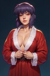 christmas female_only ghost_in_the_shell kusanagi_motoko visualart309