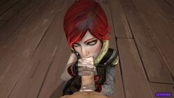 3d animated borderlands borderlands_2 fellatio lilith_(borderlands) oral seirania source_filmmaker