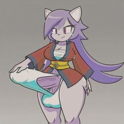 1futa ai_generated ass ass big_ass big_breasts big_butt breasts erection erection_under_clothes erection_under_loincloth freedom_planet fundoshi fundoshi_futanari fundoshilover101 futanari happi_(clothing) huge_ass huge_butt sarashi sash_lilac