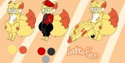 anthro balls big_balls big_penis fennekin furry huge_balls huge_cock hyper_penis lattemon lattemon_(character) penis pokemon pokemon_(species) tagme thick_thighs wide_hips