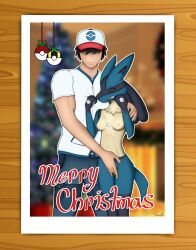 absurd_res anthro anualn blurred_background christmas christmas_decorations christmas_lights christmas_ornament christmas_tree clenched_teeth duo faceless_character faceless_male female finger_fuck fingering fingering_partner generation_4_pokemon hi_res holiday_card holiday_message holidays human human_on_anthro interspecies looking_pleasured lucario male male/female mammal narrowed_eyes nintendo plant pokemon pokemon_(species) presenting sex shirt_grab squint teeth tree vaginal_penetration