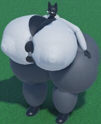 3d big_ass big_breasts button_gap buttoned_shirt cat furry giantess hyper mommy roblox roblox_studio self_upload tagme tagme_(artist) thick thick_thighs