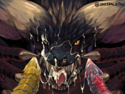 bukkake cum_on_face feral monster_hunter nergigante rey_dau unferalistic valstrax