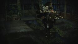 16:9 4k abandoned_building absurd_res animal_genitalia animal_penis anthro baito black_body black_fur canine_genitalia canine_penis clothing clothing_pull darius_(baito) duo equine_genitalia equine_penis fur genitals gold_(metal) held_up hi_res knot kyuulin licking low_lighting male necronynx object_in_urethra oral overgrown penetration penile penis penis_lick questionable_consent resting_on_penis rindou sex standing tail tail_mouth tentacles tongue tongue_out unusual_anatomy unusual_tail urethral urethral_penetration white_body white_fur widescreen