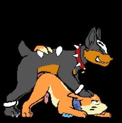 abdominal_bulge against_floor anal anal_penetration animal_genitalia animal_penis animated animated_gif ass_up back_markings bodily_fluids buizel butt_jiggle canine_genitalia canine_penis claws clenched_teeth collar curling_toes digital_media_(artwork) doggystyle duo eyes_closed face_squish feet feral feral_on_feral feral_penetrated feral_penetrating feral_penetrating_feral from_behind_position generation_2_pokemon generation_4_pokemon genitals hand_on_head houndour jiggling junk_(junkhoundour) male male/male markings motion_blur motion_lines narrowed_eyes nintendo penetration penis pixel_(artwork) pixel_animation pokemon pokemon_(species) pushing_down pushing_head raised_tail sex short_playtime soggy_(soggybuizel) spiked_collar spikes squish tail tears teeth toe_claws tongue tongue_out yutz_(artist)