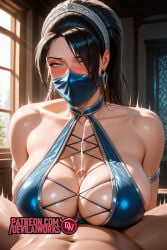 ai_generated big_ass big_breasts devilaiworks kitana kitana_(mk9) mortal_kombat small_penis