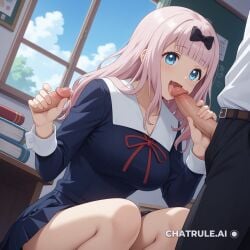 1girl 1girl1boy ai_assisted ai_generated blowjob blue_sky books claiming classroom cloud decoration deep_penetration dominance dutch_angle exhibitionism fellatio furniture giggling group_sex handjob indoors looking_at_viewer lustful_expression messy moaning multiple_penises oral_sex penis_in_vagina pleasure posters precum riding saliva school_uniform sex shuuchiin_academy_school_uniform source_anime swallowing whimpering windows