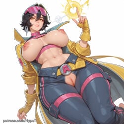 ai_generated alternate_version_at_source asian asian_female big_ass big_butt big_hips black_hair breasts breasts_out child_bearing_hips curvy curvy_body curvy_female curvy_figure female hips_wider_than_shoulders huge_ass hypet jubilee jubilee_(marvel_rivals) marvel marvel_rivals medium_breasts pussy shiny shiny_skin short_hair simple_background steam steaming_body superheroine tagme thick thick_ass thick_hips thick_legs thick_thighs thighs tomboy white_background wide_hips x-men young