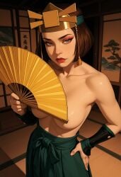 1girls ai_generated avatar_legends avatar_the_last_airbender kyoshi_warrior suki tagme