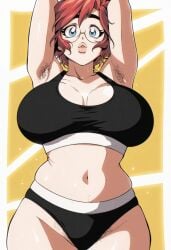 1girls 2d 2d_(artwork) 2d_artwork ai_assisted ai_generated armpit armpit_crease armpit_hair armpits arms_above_head arms_behind_head arms_up ass balak belly_button big_areola big_ass big_breasts big_butt big_lips big_thighs black_eyebrows black_eyelashes blue_eyes breasts breasts_apart breasts_bigger_than_head child_bearing_hips chubby chubby_belly chubby_female chunky cleavage collarbone dark_eyebrows deep_cleavage digital_media_(artwork) edit enormous_ass enormous_breasts enormous_thighs fat_ass fat_butt fat_mons female female_focus female_human female_only full_lips gigantic_ass gigantic_breasts gigantic_thighs glasses grok hairy_armpits highres hip_dips hips hips_wider_than_shoulders huge_ass huge_breasts huge_butt huge_lips huge_thighs large_ass large_breasts large_butt large_thighs light-skinned_female light_skin long_eyelashes love_handles luscious_lips maxine_(balak) milf mons_pubis mound_of_venus narrow_waist navel no_nude no_nudity pale pale-skinned_female pale_skin pink_lips plump plump_ass plump_breasts plump_butt plump_lips plump_thighs pubes pubes_exposed pubic_hair pubic_hair_peek pubic_mound pussy pussy_mound red_hair redhead shiny shiny_body shiny_breasts shiny_skin shiny_thighs skindentation small_bikini small_waist sole_female solo solo_female solo_focus thick thick_ass thick_butt thick_eyebrows thick_eyelashes thick_hips thick_legs thick_lips thick_thighs thighs thighs_bigger_than_head thighs_large thighs_together thighs_waist third-party_edit voluptuous voluptuous_ass voluptuous_body voluptuous_female wide_hip wide_hipped_female wide_hipped_human wide_hips