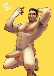 abs arm_hair balls beard_stubble chest_hair cock dick erection foreskin foreskin_folds grand_theft_auto grand_theft_auto_vi hairy hairy_arms hairy_chest hairy_male hairy_pubes hard_on jason_duval jason_duval_(gta_vi) majorbeefalert male_focus male_only male_pole_dancer male_stripper muscular muscular_male penis pole_dancer pole_dancing pubic_hair solo_focus solo_male stripper stripper_pole stubble