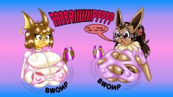 big_breasts breast_expansion breasts cleavage eevee expansion faelocke female furry huge_breasts hyper_breasts ivee_rose nipples pokemon pokemon_(species) tagme