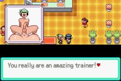 anthroemerald brendan_(pokemon) futa_on_femboy futa_on_male may_(pokemon) pokemon pokemon_rse pov tagme