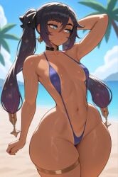 1girl 1girls ai_generated alternate_skin_color arm_behind_head arm_up ass ass_length_hair attractive attractive_body attractive_female attractive_woman beach beach_background big_ass big_booty big_butt big_hipped big_hips big_thighs blue_bikini blue_eyes blue_hair boobs booty bottom_heavy bottom_heavy_female breasts breedable_hips built_for_bbc butt child_bearing_hips choker curvaceous curvaceous_ass curvaceous_body curvaceous_female curvaceous_figure curvaceous_hips curvaceous_thighs curves curvy curvy_body curvy_female curvy_figure curvy_hips curvy_thighs dark_blue_hair dat_ass dat_butt earrings extremely_thick_thighs facing_viewer fat_ass female female_focus female_only genshin_impact hip_dips hips hips_wider_than_shoulders hourglass_figure hourglass_figured_female hoyoverse huge_ass huge_booty huge_butt huge_hipped huge_hips huge_thighs large_ass large_booty large_butt large_hipped large_hips large_thighs light-skinned_female light_skin long_hair massive_ass massive_booty massive_butt massive_hips massive_thighs midriff mihoyo mona_(genshin_impact) mona_megistus red_nail_polish red_nails seductive seductive_body seductive_pose sexy sexy_body sexy_female sexy_woman shiny_skin skindentation skull_crushing_thighs slim_waist sling_bikini slingshot_bikini slingshot_swimsuit small_boobs small_breasts small_waist solo solo_female stuffyai tan_body tan_skin tanline tanned tanned_female tanned_skin thicc thicc_ass thicc_thighs thick thick_ass thick_butt thick_hips thick_legs thick_thighs thigh_strap thigh_up thighs thin_waist thunder_thighs thunderthighs toned toned_belly toned_body toned_female toned_stomach twintails voluptuous voluptuous_body voluptuous_female voluptuous_hips wide_hips