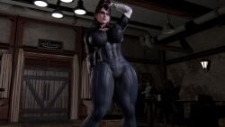 1girl 2026 3d 3d_background 3d_model 3d_render abs athletic athletic_body athletic_female bayonetta bayonetta_(character) bayonetta_2 bayonetta_3 big_ass big_breasts big_butt brickhouse clothed clothing fit fit_female glasses justfrog-entertainment long_hair muscles muscular muscular_arms muscular_back muscular_female muscular_legs muscular_thighs umbra_witch veins veiny virt-a-mate virtamate witch
