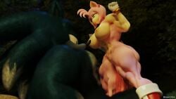 3d abs amy_rose diag34k halloween huge_penis larger_male muscular_female size_difference sonic_(series) sonic_the_hedgehog sonic_the_werehog