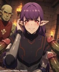 ai_assisted ai_generated akira_hentai breasts date elf elf_ears elf_female elf_girl esil_radiru female female_focus female_only hair inviting inviting_to_sex orc orc_male patreon patreon_reward patreon_username penis portrait smile smiling_at_viewer solo_leveling teasing teasing_viewer tucking_hair_back