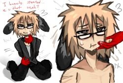 blonde_hair bunny bunny_ears character comission oc roblox roblox_oc robloxoc silesiaxxx tied tied_arms tied_up weak