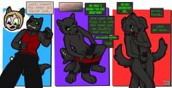 anthro_transformation brainwashing digital_media_(artwork) english_text frottage frotting furry_transformation human_to_anthro hypnosis joel joel_(wolfiortg) male male_only nx42 simple_background spiked_bracelet spiked_collar suit_transformation suiting twinning wolf