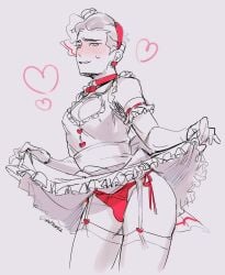 femboy invincible invincible_(comics) invincible_(superhero) invincible_(tv_series) maid maid_outfit maid_uniform male_only mark_grayson twinkgay