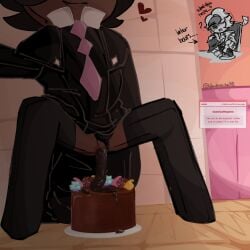 chocolate_cake clotted_cream_cookie cookie_run cookie_run_kingdom darkcacao98_(artist) espresso_cookie scat scat