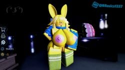 3d ass big_breasts blush breasts bunny_ears female green_socks ktiiejiju_(artist) lenny_face noob noob_(roblox) pose pressure pressure_(roblox) pussy roblox roblox_avatar roblox_game robloxian shocked socks thighs umbrella watermark yellow_body yellow_bunny_ears yellow_hair