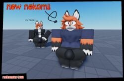 3d anthro baseplate canine femboy fox furry male_only nekomaniaa oc redesign roblox roblox_avatar robloxian self_upload tagme