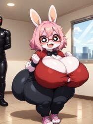 ai_generated angel_the_bunny anthro breasts_bigger_than_head bunny furry huge_ass huge_breasts hyper hyper_ass hyper_breasts shortstack