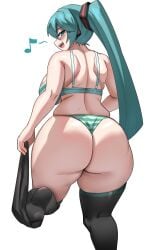 1girls ass female female_only hatsune_miku huge_ass standing vocaloid ytrall