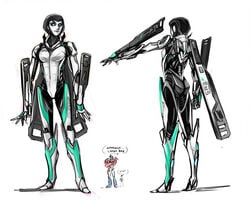 1girls ass breasts crossover female jack_darby june_darby male mass_effect optimus_prime robot robot_girl simple_background text transformers transformers_prime white_background