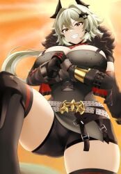 1girls big_breasts breasts busty caesar_king clothing female female_only huge_breasts large_breasts massive_breasts mhaknow solo thick_thighs wide_hips zenless_zone_zero