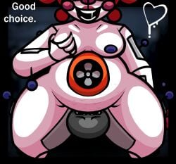 areolae ass baby_(fnafsl) belly big_ass breasts chubby chubby_female circus_baby circus_baby_(fnaf) eating_pussy facesitting fat five_nights_at_freddy's five_nights_at_freddy's:_sister_location fnaf grabbing_own_breast iclankeri nude nude_female robot robot_girl sitting_on_face sitting_on_person straight thick_ass thick_thighs thighs