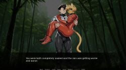 2boys abs ai_generated anthro ass athletic athletic_anthro athletic_femboy athletic_male big_ass big_butt black_nose blonde_hair blue_eyes bodysuit bridal_carry canon_couple carrying carrying_another carrying_partner cat_ears cat_tail catboy clothed clothing daxher_(sky_division) felid feline femboy gay human human_on_anthro interspecies larger_human larger_male male male/male male_focus male_only mariusaxe muscular muscular_human muscular_male pecs protagonist_(sky_division) screenshot size_difference skin_tight sky_division smaller_anthro smaller_femboy smaller_male spacesuit thick_ass thick_thighs wide_hips yaoi yellow_body yellow_fur