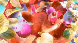 animal_genitalia animal_penis anthro brown_body brown_fur canine_genitalia detailed_background eating_fruit erection eyewear eyewear_only fur genitals glasses glasses_only guardians_of_the_galaxy hi_res high-angle_view knot knotted_penis looking_at_viewer lowering_glasses male mammal marvel nude partially_submerged penis procyonid raccoon rocket_raccoon sidekick solo sunglasses sunglasses_only water watermark wearing_glasses