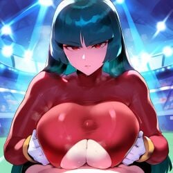 ai_generated gym_leader paizuri paizuri_lead_by_female paizuri_under_clothes pokemon sabrina_(pokemon) titjob titjob tittyfuck