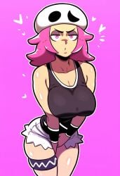 1girls 2024 2d 2d_(artwork) ai_generated game_freak mullon nintendo novelai pink_hair pokemon pokemon_(anime) pokemon_(game) pokemon_sm solo solo_female solo_focus team_skull team_skull_grunt team_skull_grunt_(female) thick_thighs