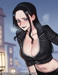 1girls ai_generated goth goth_girl gothic nico_robin one_piece ryogangg