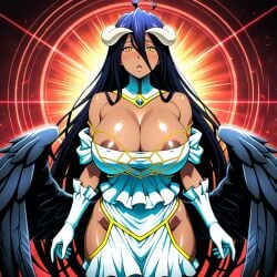 ai_generated albedo_(overlord) bimbo bimbofication brainwashed brainwashing hetero heterosexual horns hypnosis iq_loss mind_control overlord_(maruyama) pixai succubus_horns tagme tanned_female tanned_girl tanned_skin white_gloves wings yellow_eyes