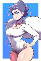 1girls 2024 2d 2d_(artwork) ai_generated alternate_costume diantha_(pokemon) game_freak leotard mullon nintendo novelai pokemon pokemon_(anime) pokemon_(game) pokemon_xy solo solo_female solo_focus thick_thighs