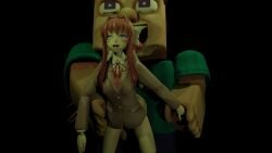 3d blender blue_eyes brown_hair crossover cum cum_in_pussy cum_inside doggy_style doki_doki_literature_club female green_eyes human human_only light-skinned_female light-skinned_male light_skin male male/female minecraft monika_(doki_doki_literature_club) sex steve_(minecraft) tagme ugly_man vaginal_penetration video weird_crossover