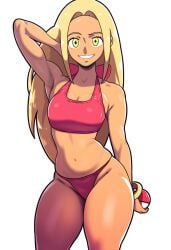 1girls 2024 2d 2d_(artwork) ai_generated bikini dark-skinned_female dark_skin game_freak mullon nintendo novelai npc_trainer pokemon pokemon_(anime) pokemon_(game) solo solo_female solo_focus swimmer_(pokemon) swimmer_(pokemon_xy) thick_thighs